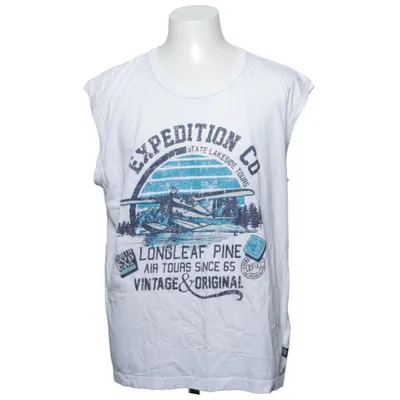 Tank Top (White, Blue) from Grey Connection Cotton