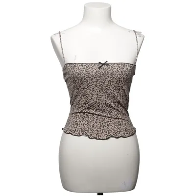 Crop top (Beige, Zwart) van Bershka