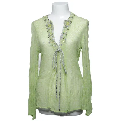 Blus (Grön, Vit) från Antik Batik Silke