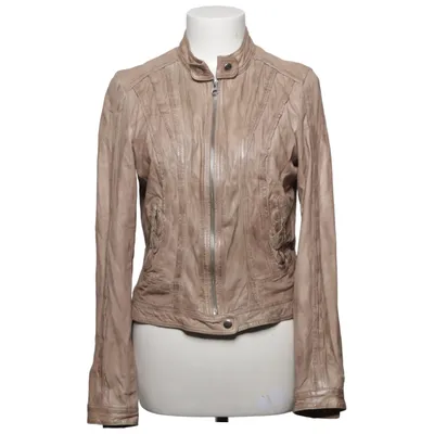 Läderjacka (Beige) från Rock'n Blue