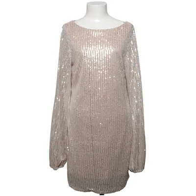 Dress (Beige, Silver) from Nelly Elastane, Polyester