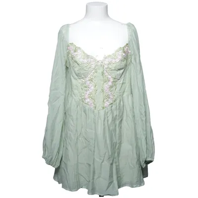 Dress (Green, Pink) from Cider Cotton, Linen, Viscose