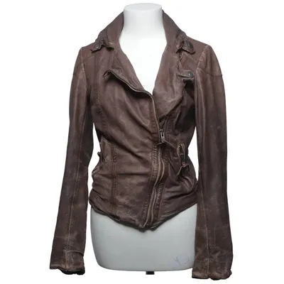 Bikerjacka (Brun) från Muubaa Bomull, Skinn, Polyester