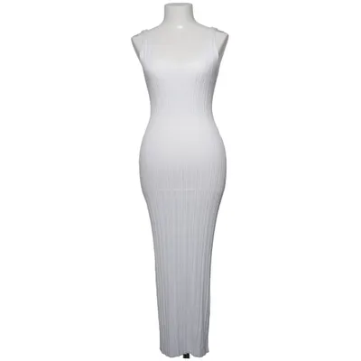 Långklänning (Vit) från Feelhoo Elastan, Polyester, Viskos