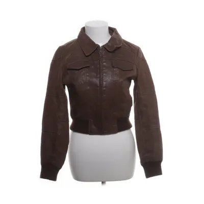 Leren jack (Bruin) van VILA Clothes Leer, Polyester