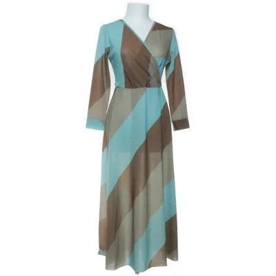 Dress (Blue, Brown, Multicolored) from Dani Elastane, Polyamide, Polyester