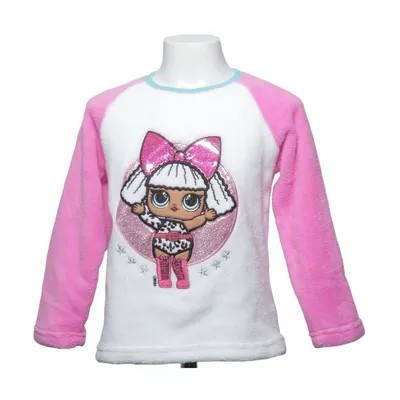 Pajama sweater (White, Pink, Multicolored) from L.O.L. Surprise! Elastane, Polyester