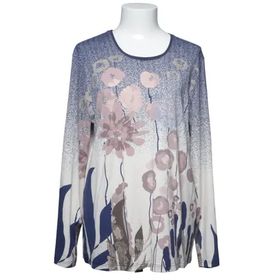 Top (Blue, White, Multicolored) from Gabriella K. Elastane, Viscose