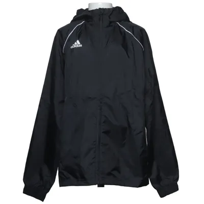 Træningsjakke (Sort, Hvid) fra Adidas Polyamid, Polyester
