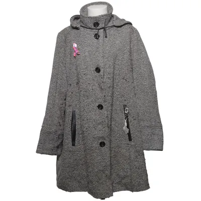 Coat (Gray) from Scandinavian Look Acrylic, Polyamide, Polyester, Wool