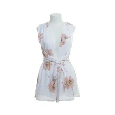 Jumpsuit (White, Multicolored) from Parisian Collection Polyester