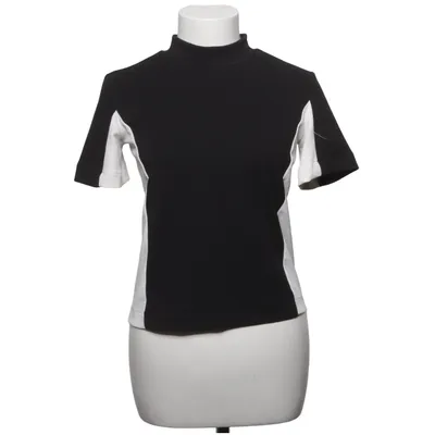 T-shirt (Zwart, Wit) van Zara Basic Elastaan, Polyester