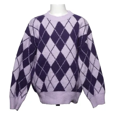 Tröja (Lila, Blå) från H&M Akryl, Elastan, Polyester, Ull