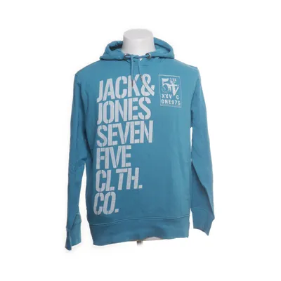 Sweat à capuche (Bleu, Blanc) de Jack & Jones Coton