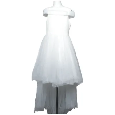 Bloemenmeisjes jurk (Wit) van Monita Kids Elastaan, Polyester