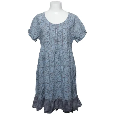 Dress (Blue, Brown) from JSFN Cotton