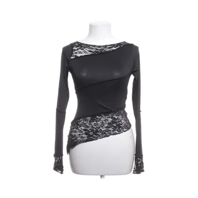 Crop top (Zwart) van Motel Polyester