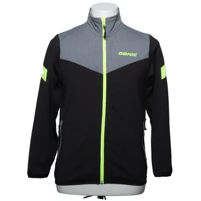 Trainingsjacke (Schwarz, Grau) von Donic Polyester