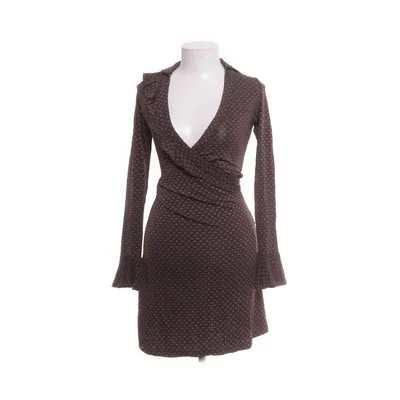 Wrap dress (Brown, Multicolored) from Katia G Elastane, Viscose
