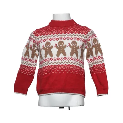 Christmas sweater (Red, White, Brown) from Monoprix Kids Cotton, Polyamide, Wool