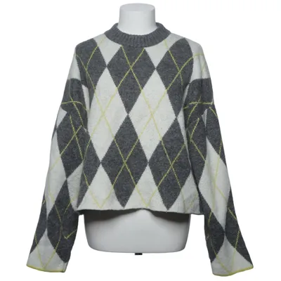 Sweater (Gray, White, Yellow) from Pringle of Scotland x H&M Acrylic, Elastane, Polyester, Wool