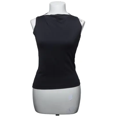 Tank Top (Esprit • sleeveless • bateau neckline • boat neck • fitted • minimalist • wardrobe staple • capsule wardrobe • basic • black top • office • layering • classic • timeless • essentials • high neck • grunge • indie • emo • goth • 90s • vintage • 2000s) from ESPRIT Polyester