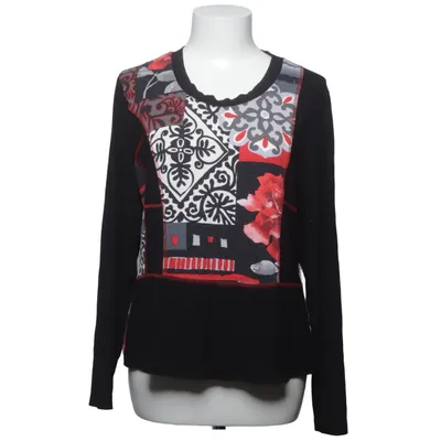 Langærmet t-shirt (Sort, Rød, Flerfarvet) fra Sol Design Elastan, Viscose