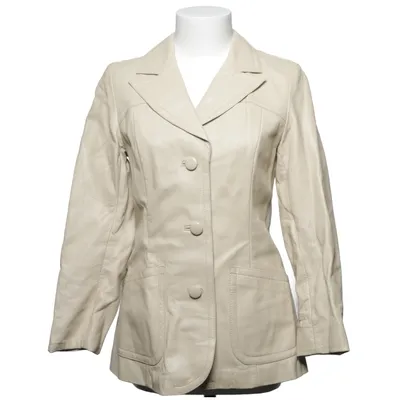 Læderblazer (Beige) fra Pohjanmaan Turkis Læder