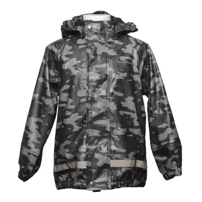 Regnjacka (Grå, Flerfärgad) från True North Polyester, Polyuretan