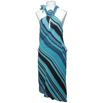 Halternek jurk (Blauw, Zwart) van Xanaka