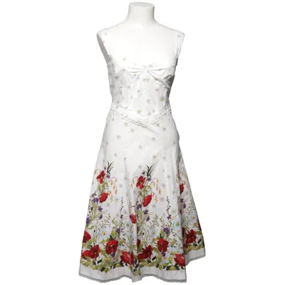 Robe (Blanc, Rouge, Multicolore) de Karen Millen Acétate, Coton, Élasthane, Polyester