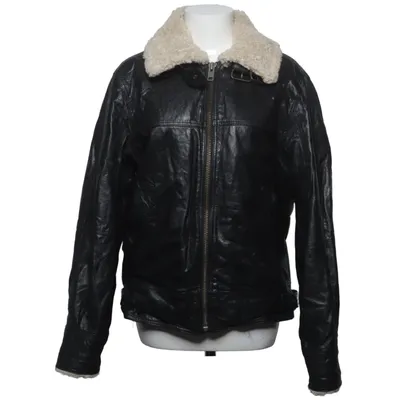 Shearlingjacka (F14 Leather Jacket) från Selected Jeans Akryl, Skinn
