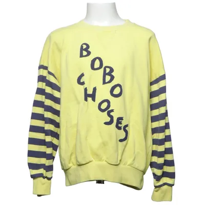 Sweatshirt (Geel, Blauw) van Bobo Choses Organisch katoen, Gerecycled katoen