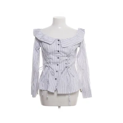 Bluse (Hvid, Grå) fra Dazy Bomuld, Polyester