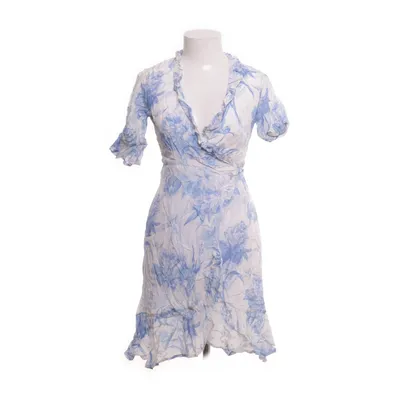 Wrap dress (White, Blue) from Love Lolita Cotton, Viscose