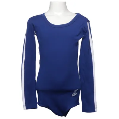 Gymnastics leotard (Blue, White) from Huber