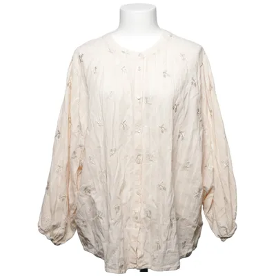 Blus (Beige, Guldfärgad) från Norah Bomull