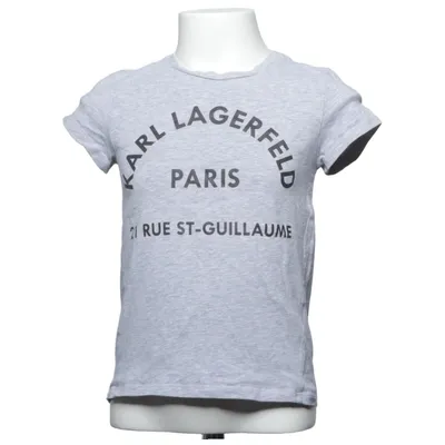 T-shirt (Gris) de Karl Lagerfeld Kids Coton, Élasthane