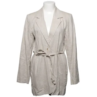 Blazer (Beige) van Selected Femme Katoen, Linnen, Viscose
