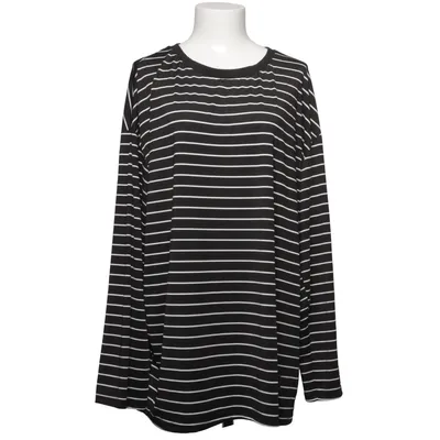 Långärmad t-shirt (Svart, Vit) från Shein Curve Elastan, Polyester