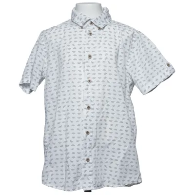 Korte mouwen shirt (Wit, Blauw) van Name It Katoen, Polyester