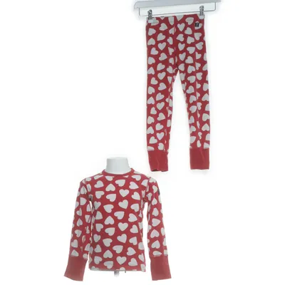 Pyjama (Rood, Wit) van Polarn O. Pyret Organisch katoen, Elastaan
