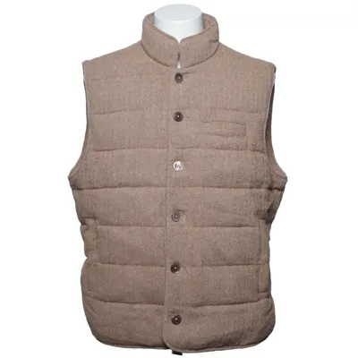 Ydervest (Beige) fra Stenströms Dun, Fjer, Nylon, Polyester, Viscose, Uld