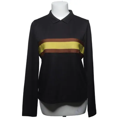 Rugby shirt (Black, Yellow, Brown) from Ganni Elastane, Polyester