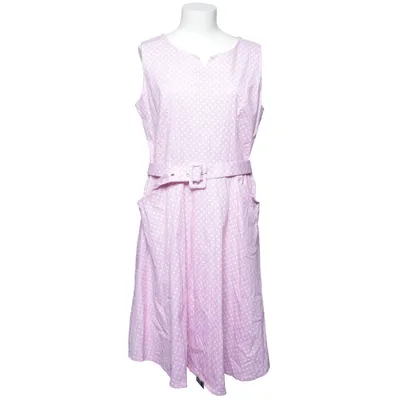 Kjole (Pink, Hvid) fra Glinder Bomuld, Elastan