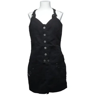 Dungaree dress (Black) from Brooker Cotton, Elastane