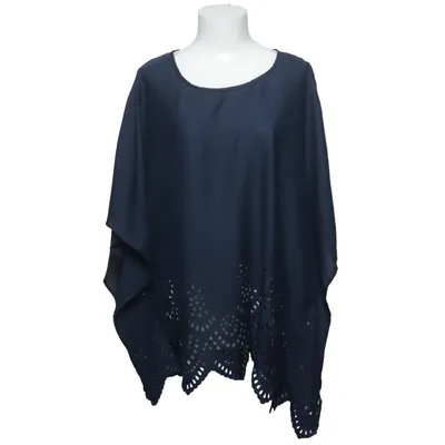 Poncho (Blå) från Amalia Polyester
