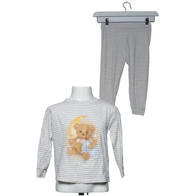 Pyjamasz (Beige, Blå) fra Konges Sløjd Økologisk bomuld