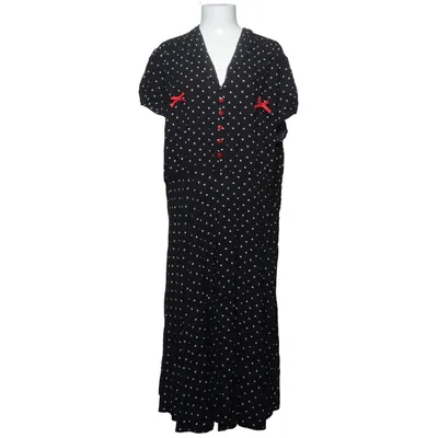 Maxi dress (Black, White) from Hell Bunny Viscose