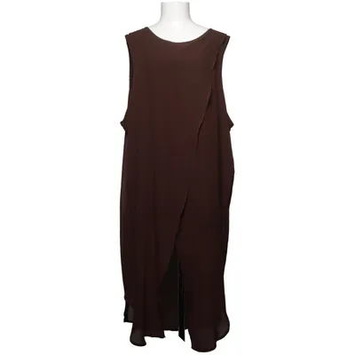 Jurk (Bruin) van Zizzi Elastaan, Polyester, Viscose